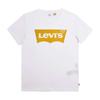 Женская футболка Levis с круглым вырезом и короткими рукавами, с принтом логотипа, белая 17369-0264