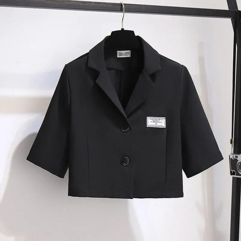 Women's Summer Temperament Is Thin Small Suit Suspender Dress Two-piece Suit