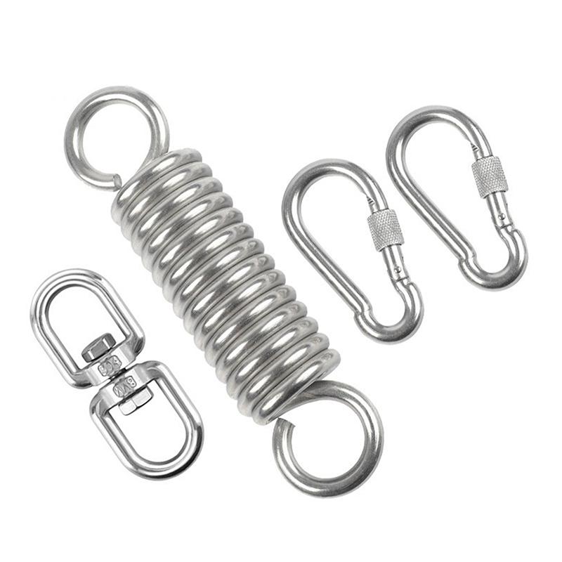 Сверхпрочные подвесные кресла Пружины для гамака Пружины из нержавеющей стали Пружинная катушка Качели Уличный гамак Торсионная подвесная пружина с крюком