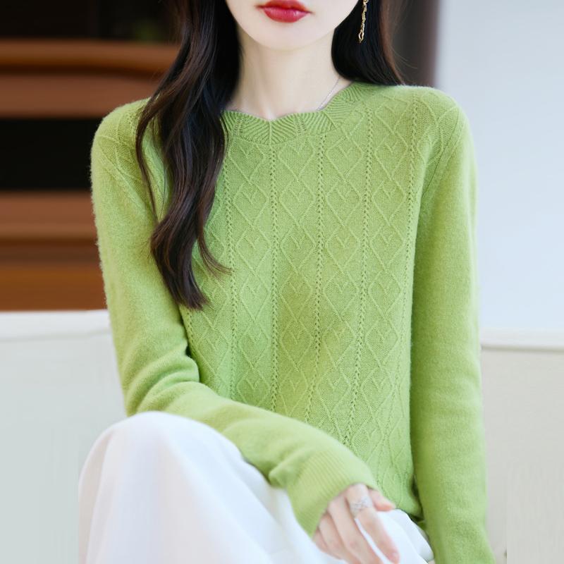 Женский кашемировый свитер Qinghe кашемир 30% кашемир 70% шерсть осенне-зимний пуловер теплый и модный