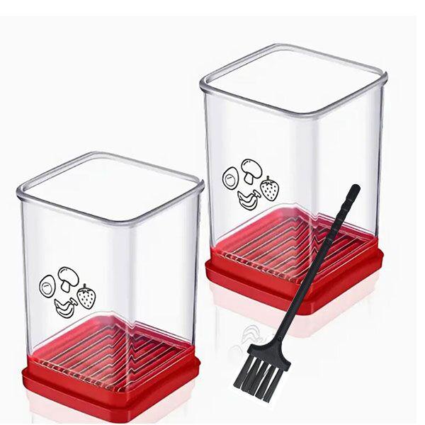 Фруктовая скоростная ломтерезка с толкающей пластиной Яйцерезка Клубника Банан Резак Быстрое приготовление Фруктового Овощного Салата Кухонный Гаджет