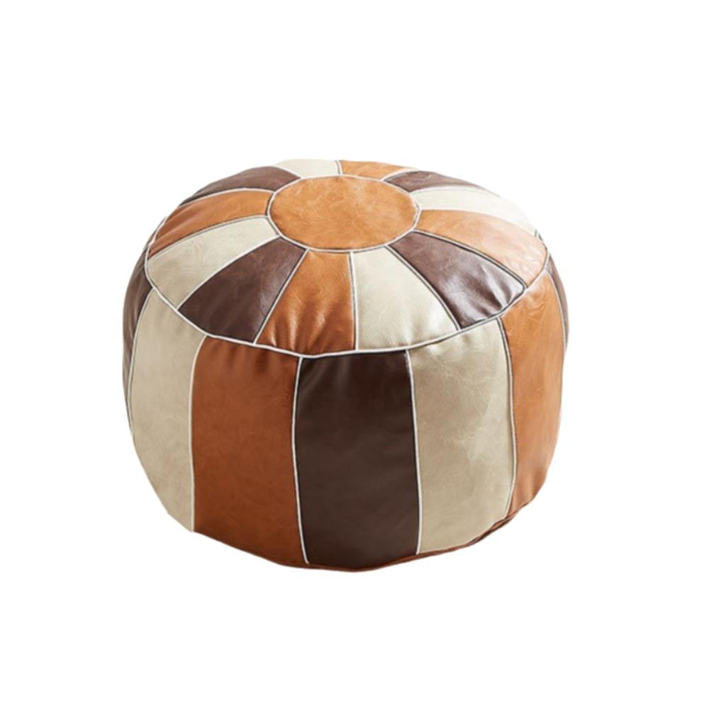 Pumpkin Shaped Footstool Seat Bag Unstuffed Pouf Cushion Cover Clothing Storage Bags Footrest