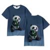 Men's 3D Printed T-Shirt Panda Pattern Print Short Sleeve O-Neck Pullover Casual Top