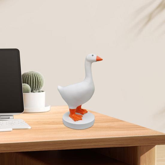 Магнитный держатель для ключей в виде гуся, смоляная фигурка гуся с магнитным клювом, декоративный держатель для ключей для входа в дом, подарок на новоселье