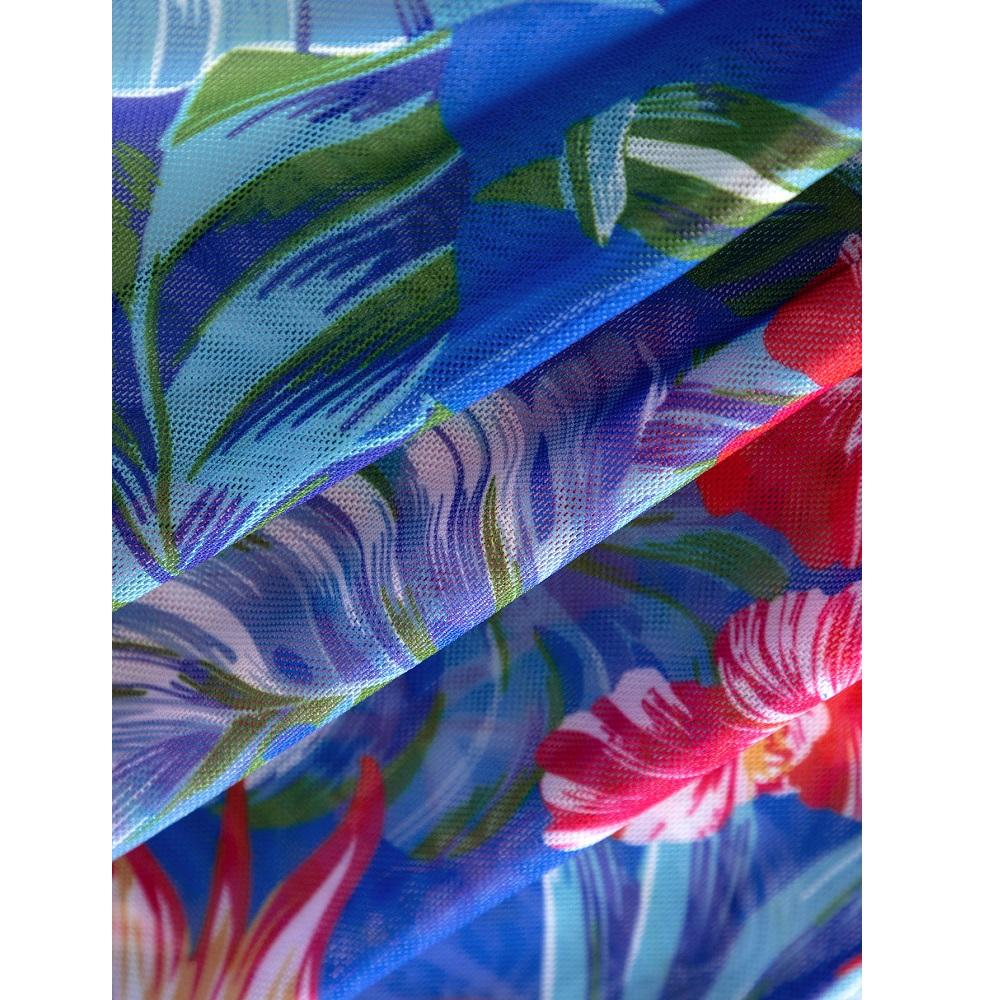 Женские комплекты бикини из трех предметов, шорты с высокой талией, купальники с длинными рукавами и принтом, пляжные бикини feminino