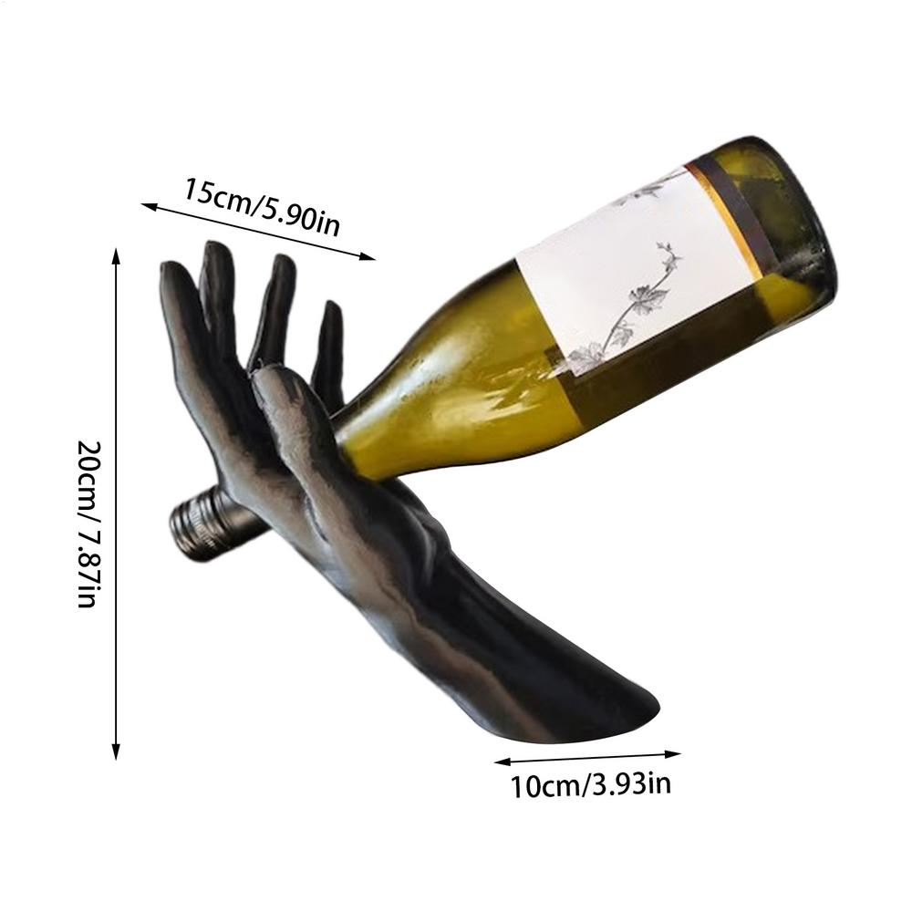 Ручная иллюзия Винная стойка Подвесная подставка для винных бутылок Креативная подставка-полка для барного шкафа Подарки Домашнее украшение