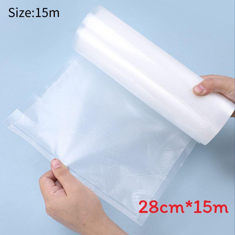 Food Sealer Vacuum Rolls Storage Bags 28 Cm Durable Material Freshness Kitchen