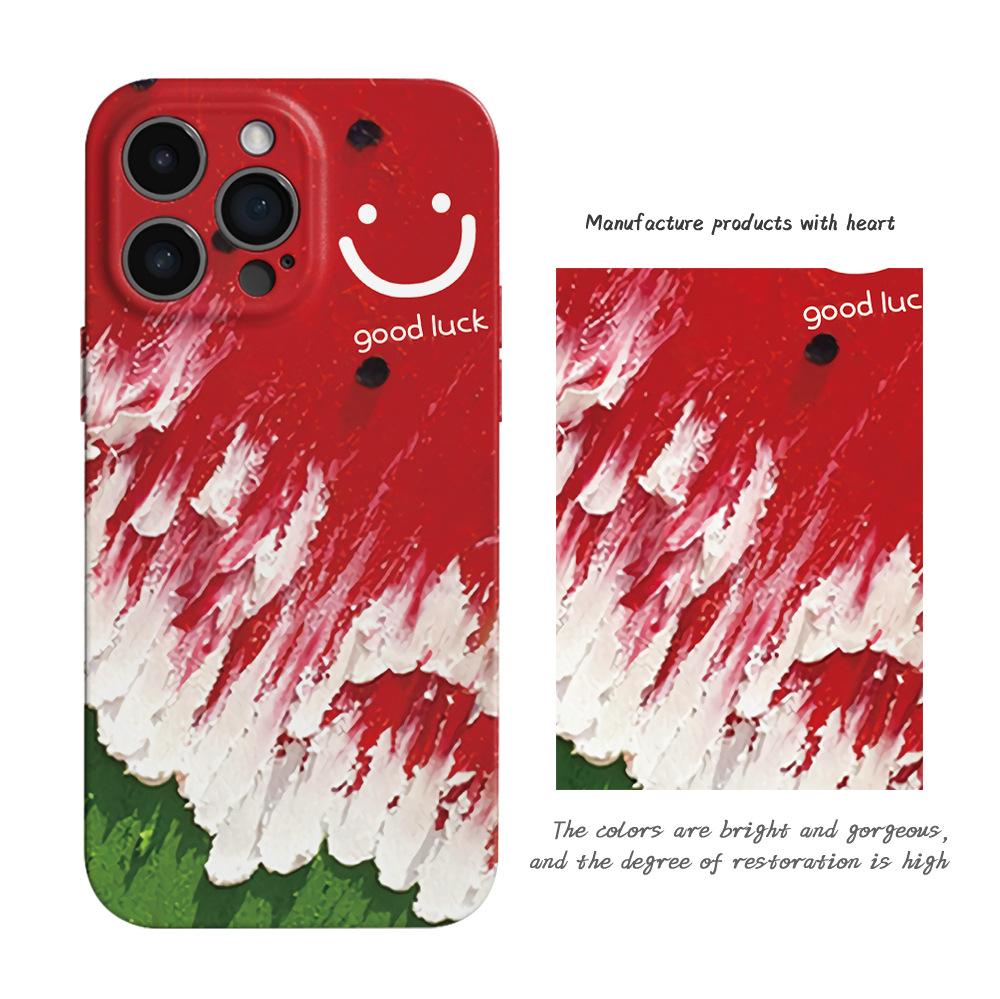 Чехол-пленка Hail red watermelon для iPhone 15, Apple 17promax, всесторонний, 12, противоударный, 11, женские модели