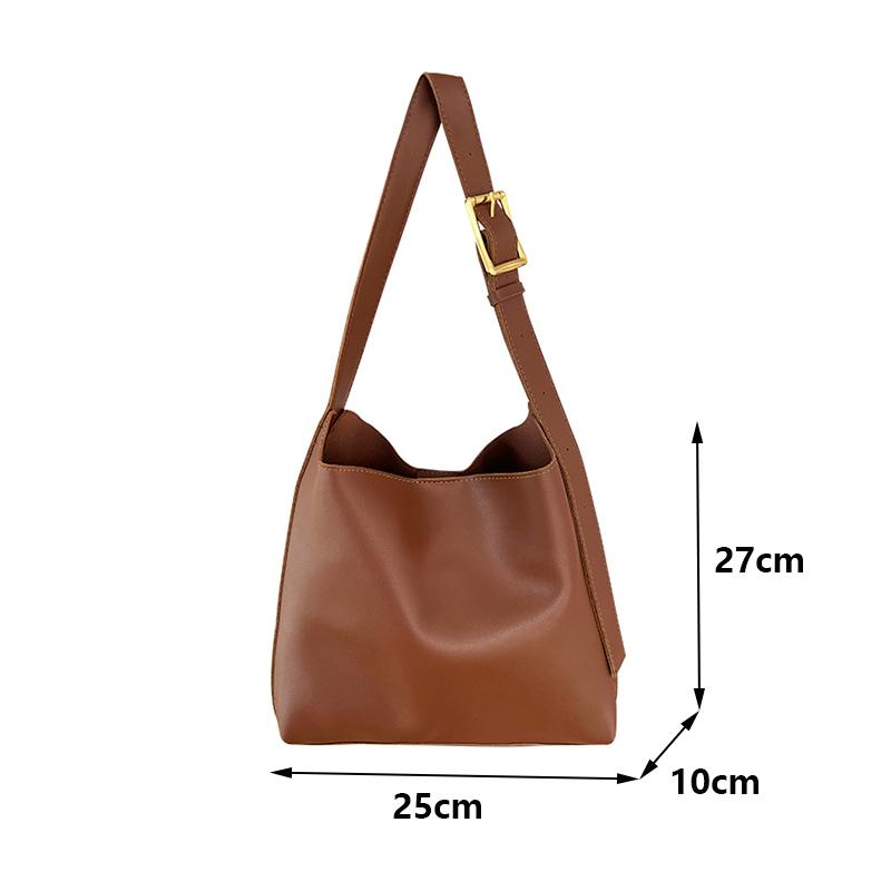 All-Match Women Shoulder Bag Solid Fashion Handbag Crossbody Bag Women's Minimalist PU Leather Bag For Work MIT