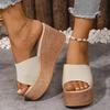 Fashion Women's Casual Platform Wedge Sandals Summer Open Toe Thick Bottom Slippers Woman Plus Size Fashion Chunky Sandalias Mujer 2025