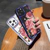 For iPhone 16 15 14 Pro Max Redmi Note 13 12 Pro Samsung S25 S24 Ultra A13 A14 A15 A16 Beauty Rose Flower Design Full Lens Camera Protect Case