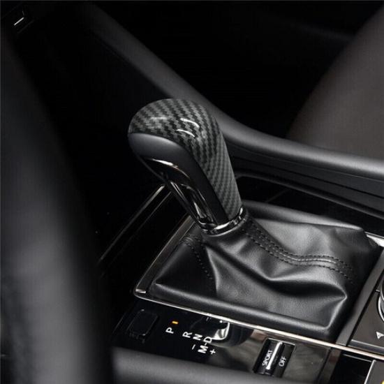 Carbon Fiber Gear Shift Knob Cover Protector Trim For Mazda CX-50 CX50 2023 2024