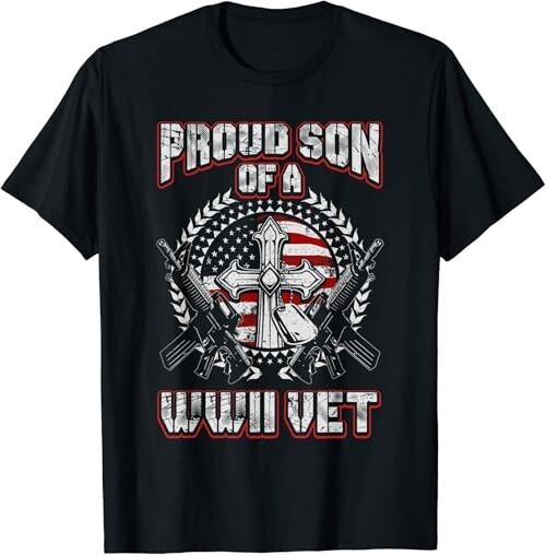 Proud Son Of A World War 2 WWII Veteran Gift Unisex TShirt Unisex T-Shirt