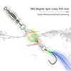 10 шт. Вращающиеся жесткие приманки, вращающийся воблер 360 градусов, джиговые приманки, блесны, искусственные спиннербейты с оперенным крючком