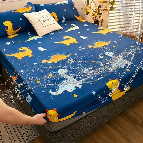 100% водонепроницаемая простыня, хлопковая простыня с резинками, нескользящие регулируемые наматрасники, защитный чехол для кровати