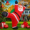 6.23FT With LED Light Xmas Inflatable Santa Claus Climbs Wall Toy Home Decor Ornament Yard Party Supplies Christmas Holiday Gift