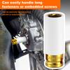 15/17/19/21/22mm Hex Sockets Pneumatic Wrench Tire Screw Sleeve 1/2 In Air Gun Tire Protection Impact Nut Socket Car Garage Tool