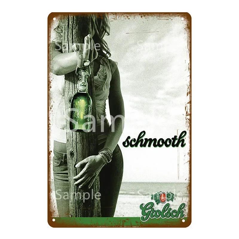Винтажная жестяная вывеска Grolsch с лимонным твистом Ретро Настенный декор для Бара Паба Клуба Ресторана Металлический плакат YL