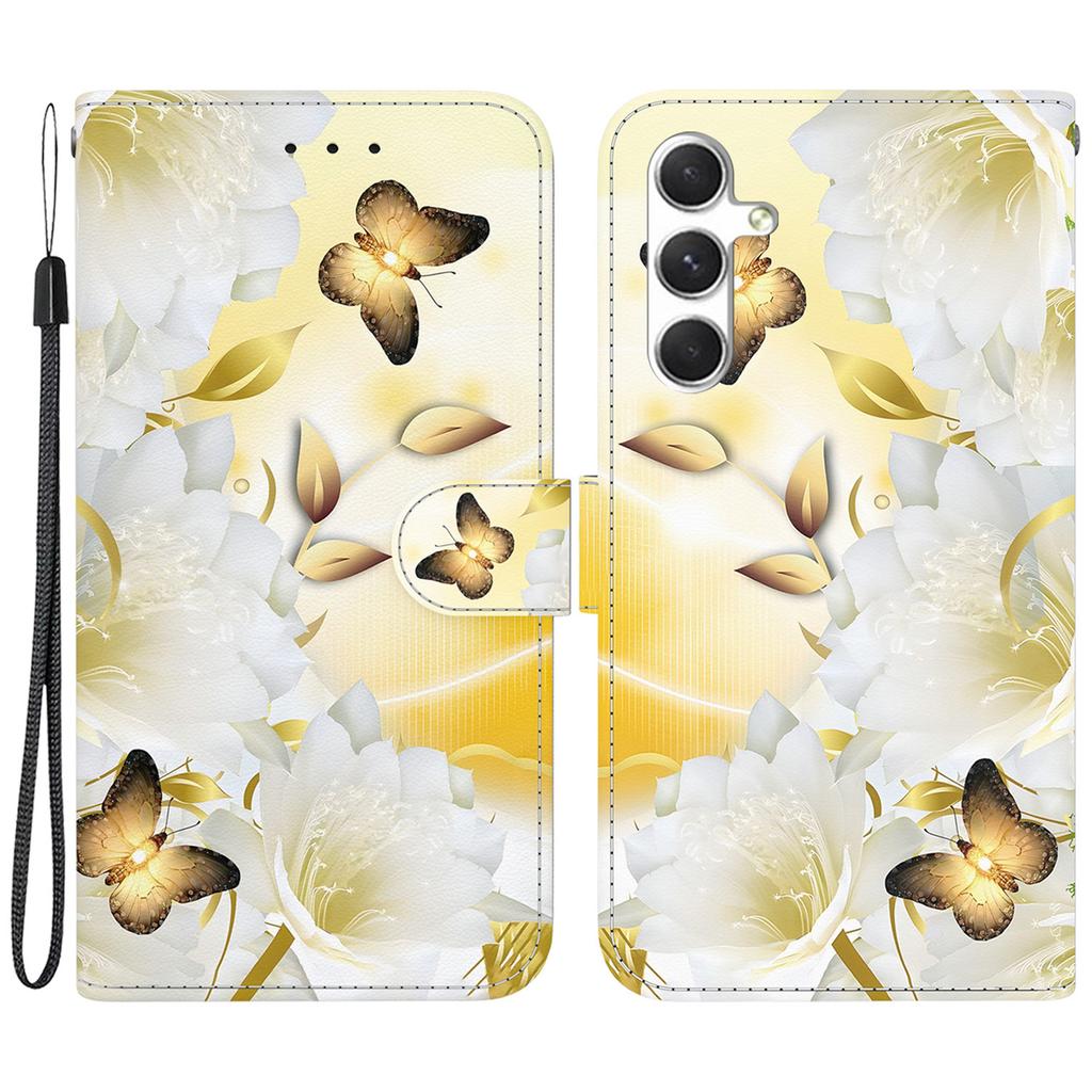 For Samsung Galaxy S25+ Wallet Phone Case Anti-Drop Leather Flip Cover Pattern Printing