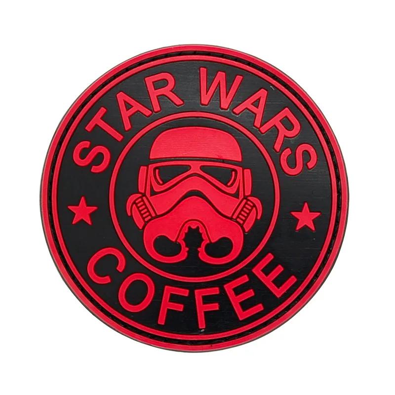 Star Wars Pvc Soft Rubber Badge, Interstellar Guard, Imperial Soldier, Adhesive Nylon Fastener Patch, Anime Decoration