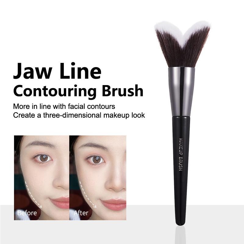 V-Shaped Jaw Line Cheekbone Repair Brushes Facial Contour Shadow Brush Professional Shadow Smudging Brush Face Makeup Tools