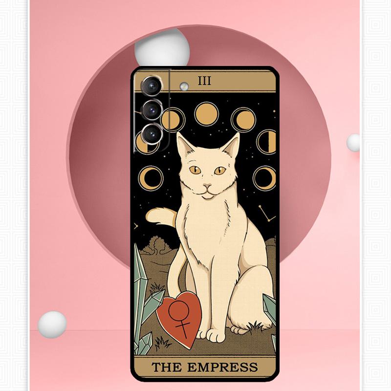Чехол Tarot Witchcraft с кошками для Samsung Galaxy S25 Ultra S20 S21 S22 S23 S24 Ultra S9 S10 Plus S25 FE Чехол Funda