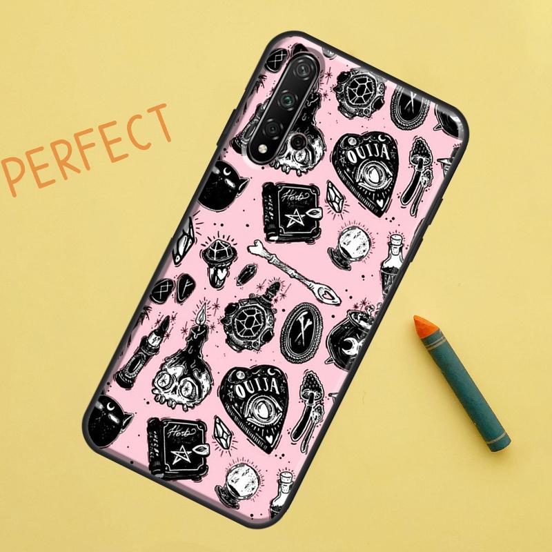 Чехол для Huawei Nova Y91 Y70 Y72 Y73 Y60 Y90 Y61 8i 7i 11i 12i 12s 9 10 SE P20 P30 P40 Lite с изображением оккультной пентаграммы