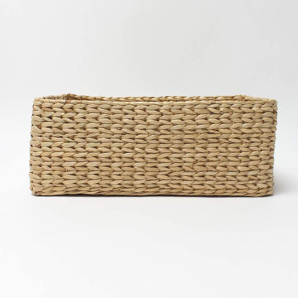 Storage Baskets | Cane Or Bamboo Basket | Gift Hamper Basket | Wardrobe Organiser (Medium), Rectangular, Beige