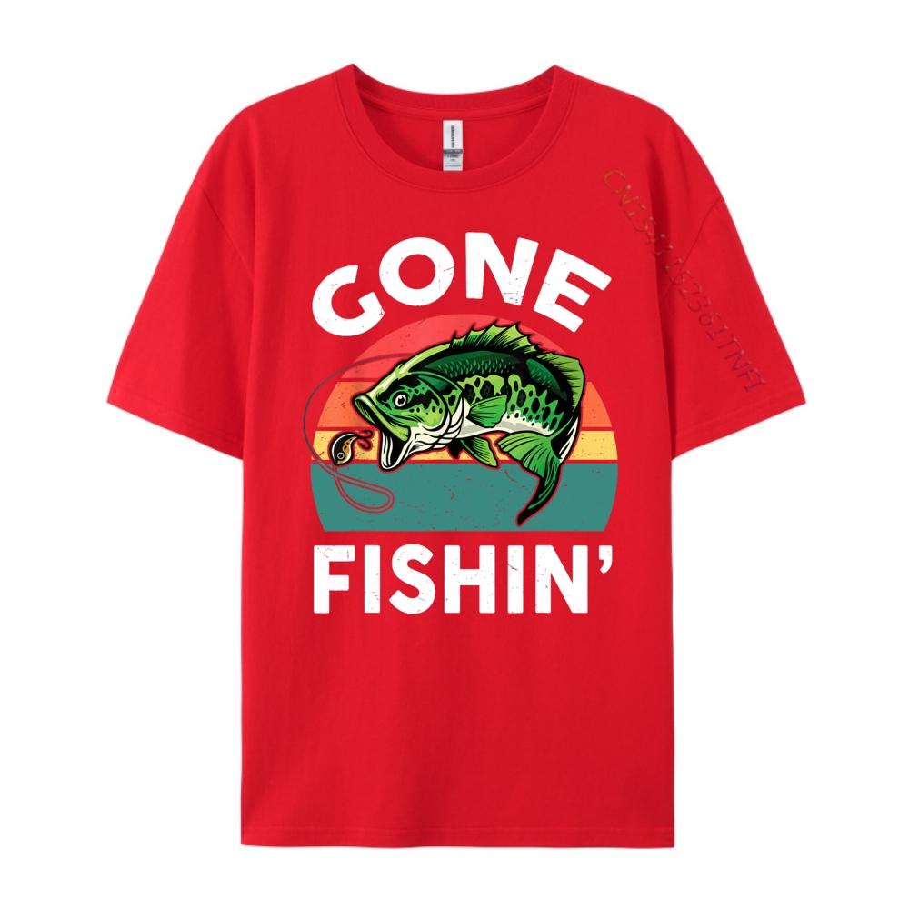 Kids Gone FishingShirt Boy Toddler Funny Bass Dad Black Shirt Graphic Tees Men Funny T Shirts Tshirts Plus Size Chinese Style
