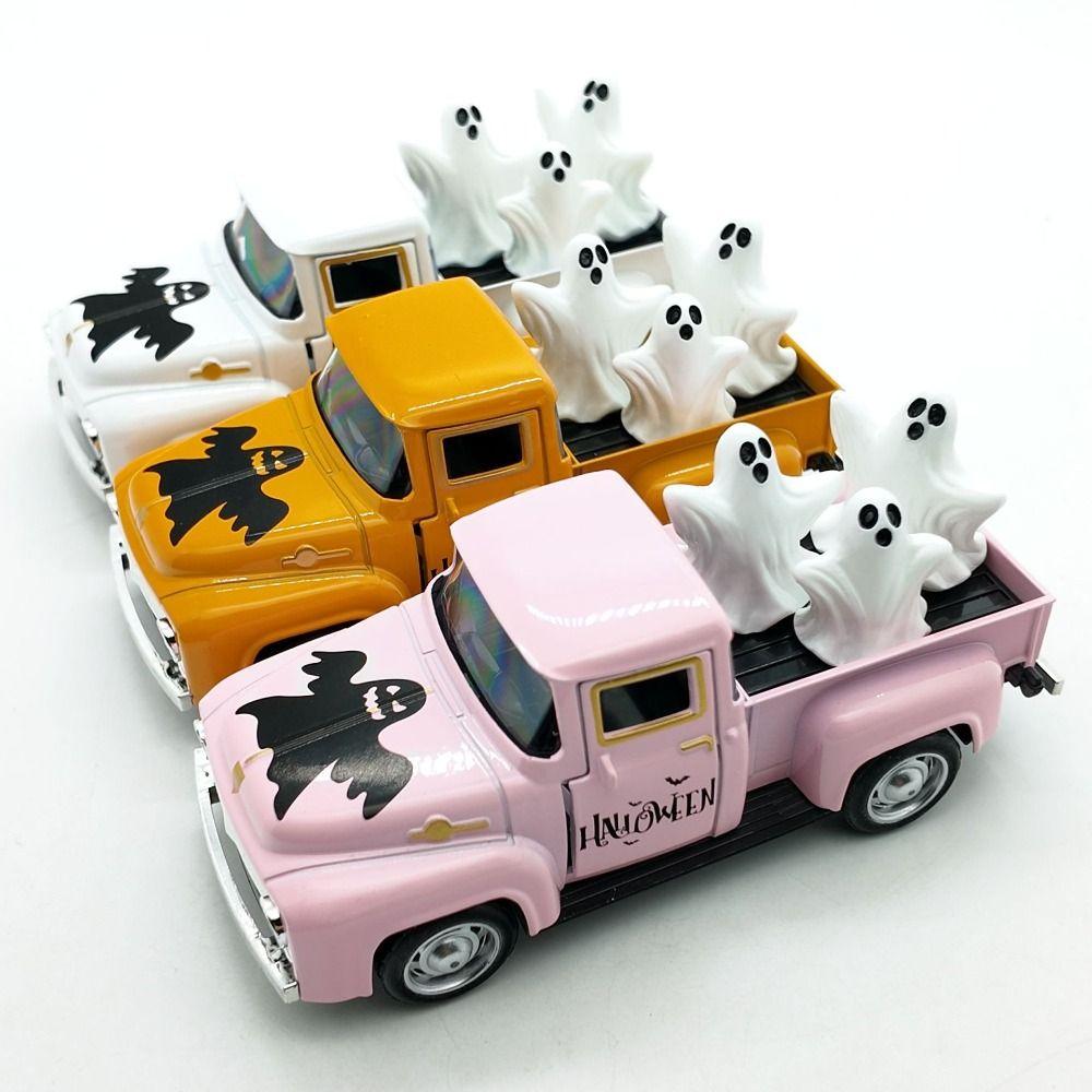 Vintage Ghost Figurine Funny Design Scary Car Model Entryway Desktop Figurine Home Desk Decoration