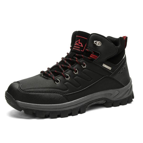Мужские водонепроницаемые походные ботинки для альпинизма на открытом воздухе, нескользящие походные кроссовки для кемпинга, спортивные дышащие альпинистские ботинки, мужские походные ботинки, рабочие кроссовки