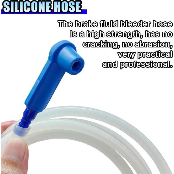 3.93 Ft Brake Fluid Bleeder Hose, Auto Brake Bleeding Change Hose | Car Oil Fluid Extractor Tool with Adapter, Universal Replacement Tube for Car