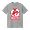 Calgary Stampeders Throwback Retro Distressed Logo T Shirt for S 3XL Red Gold Black White vintage graphic Slightly