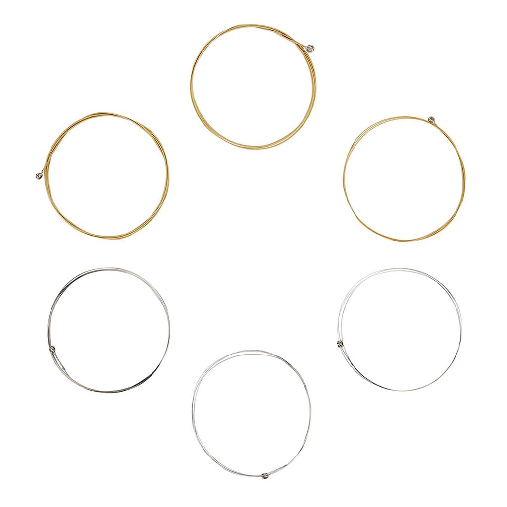 6 шт. набор струн для акустической гитары, сменная часть, аксессуар для классической народной гитары