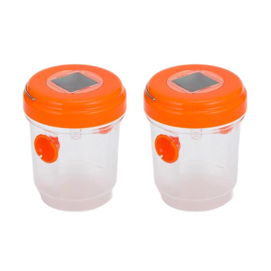 2/4 шт. Уличная подвесная ловушка для ос на солнечной батарее, ловушка для шершней и пчел