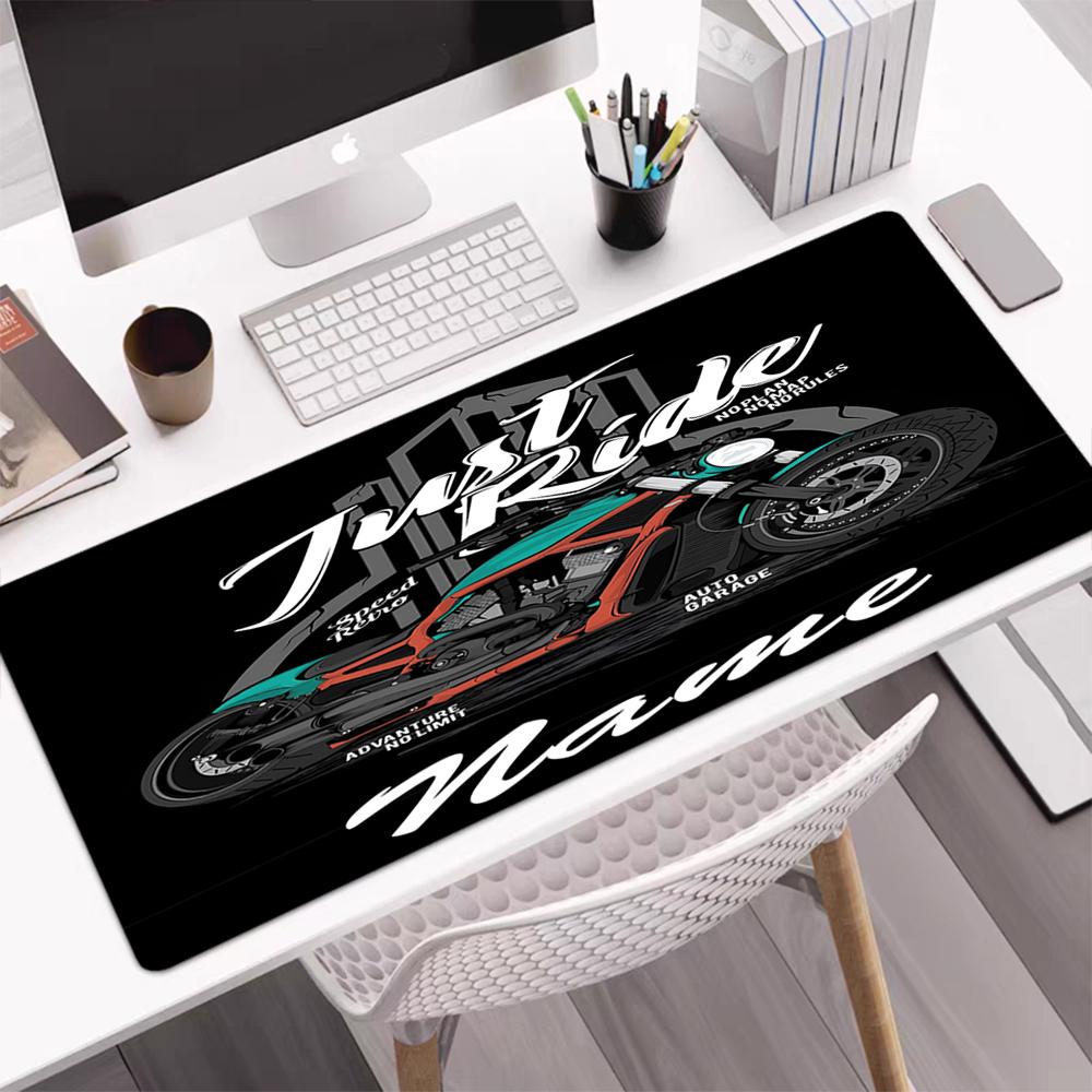 Custom Name off-road motorcycles Theme Mouse Pad, Non Slip Rubber Base, Multifunctional Office & Home Decor, Perfect for Workspace Personalization.