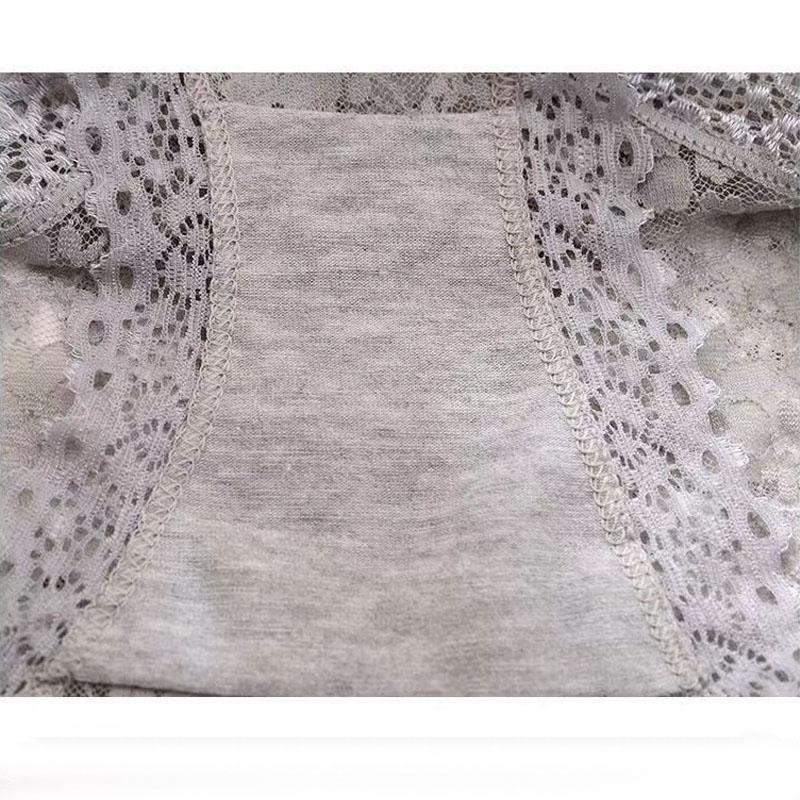 Women'S Panties Mid-Rise Cotton Crotch Breathable Buttocks Student Briefs