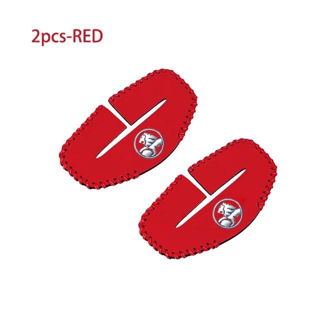 2pcs Car Seat Belt Buckle Cover Leather Protector Anti-collision Case For Holden Captiva Commodore VY VE Colorado