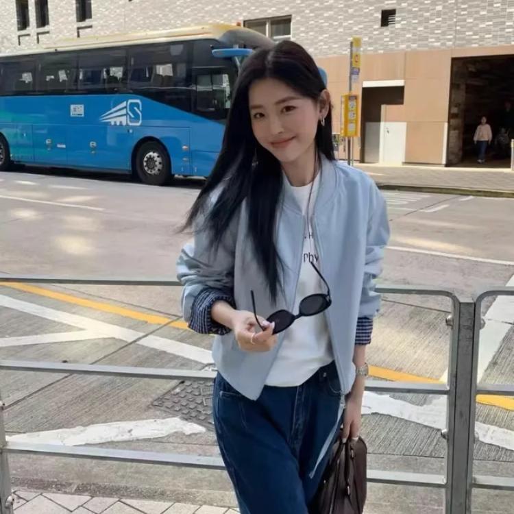 Женская короткая куртка в японском стиле, маленького размера, свободного кроя: Весенне-осенняя куртка-авиатор для бейсбола