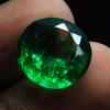Natural Green Colombian Emerald 7ct Round Cut Certified Loose Gemstone