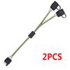 2 Pcs 12V Flat 4 Way 4Pin Y-Splitter Automobile SUV Trailer LED Harness Adapters