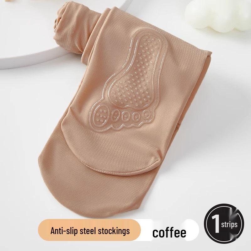 Plus Size Anti-Snag Steel Wire Horse Oil Pantyhose - Autumn/Winter Thickened Flesh-Colored Bare Leg Shapers