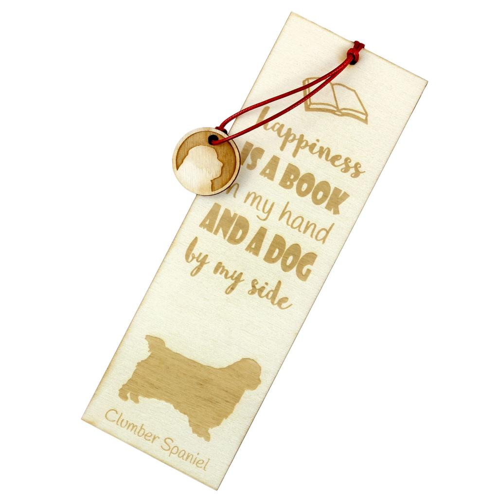 Clumber Spaniel – Dog bookmark, personalized bookmark – Design 02 | Art-Dog