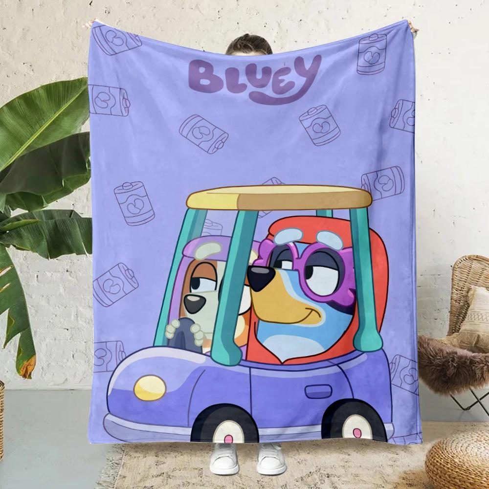 Одеяло с принтом Cartoon B-Blueys Bandit-Chillis, одеяла для пикника, теплое одеяло, мягкое и удобное одеяло для дома, путешествий, дня рождения