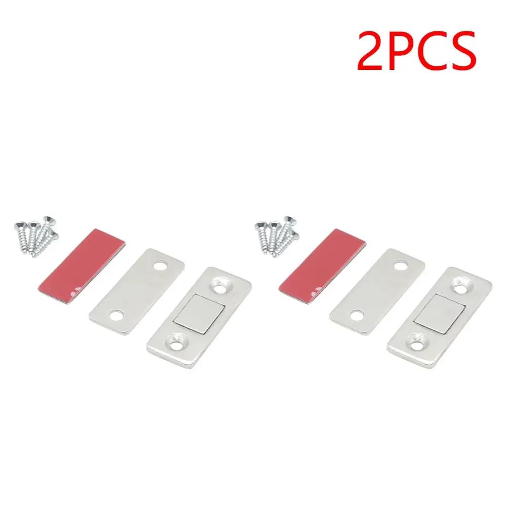 Magnetic Cabinet Catches Door Stops Magnet Invisible Soft-Catch Ultra-Thin Hidden Door Closet with Screw for Furniture