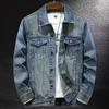Spring Trendy Brand Ruffian Handsome Denim Jacket American High Street Versatile Handsome Men'S Denim Jacket