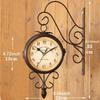 Face Wall Clock for Indoor Outdoor Use, Non Ticking Round Design Hallway And Garden