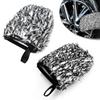 Car Wash Mitt, Set of 2, Car Wash Gloves, Wheel Mitt, Microfiber, Multi-functional Car