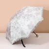 Кружевной кружевной двухслойный зонт, виниловый корейский свежий солнечный зонтик Muse, летний солнцезащитный зонтик