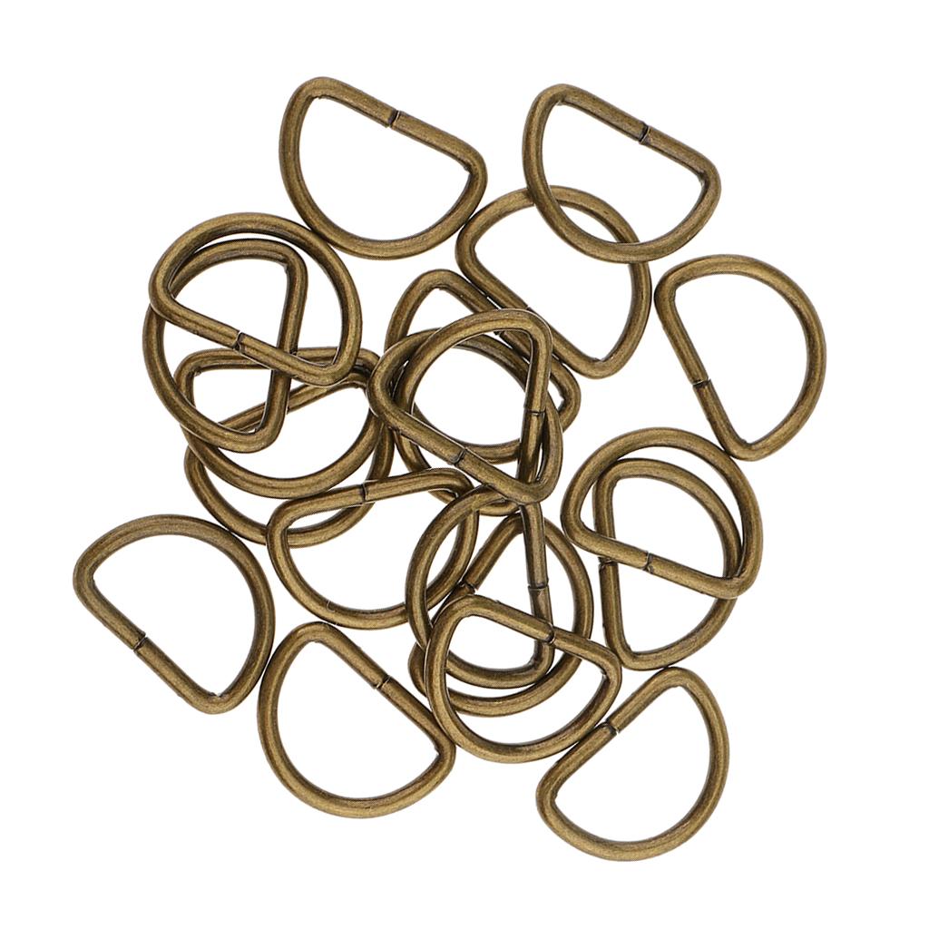 Металлические D-образные кольца Пряжка D-образной формы Товары для рукоделия DIY Аксессуары для ремней Сумок и Кожаных упряжей